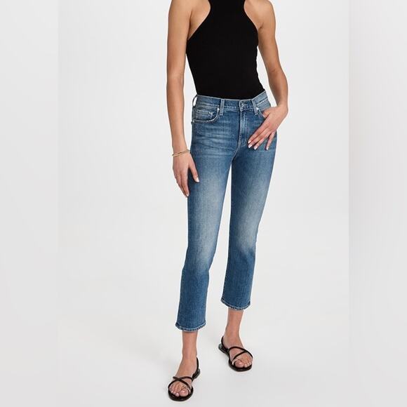 2/$25 Anthropologie Edwin Elin Jeans Midrise Crop Jeans Denim Fall Sz 27 - Picture 10 of 10